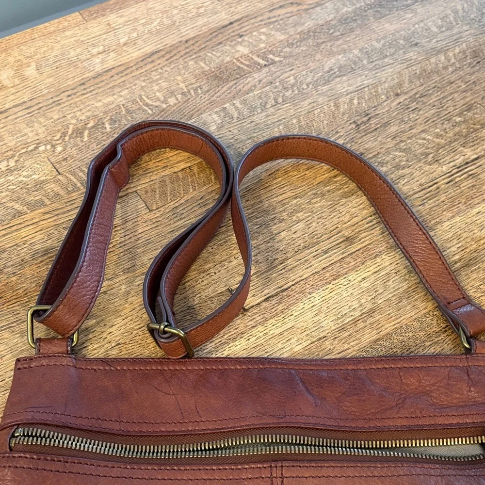 Margot Leather Crossbody in Cognac. Super Soft!